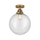 Innovations Beacon 1 Light 12" Semi-Flush, BB/Seeded - 288-1C-BB-G204-12