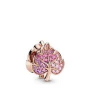 Authentic Pandora Sparkling Pave Leaf Charm