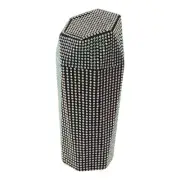 Car Trash Can Durable Front Seats ABS Rhinestone Trash Bin Multicolor 1 Pc