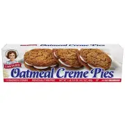 Little Debbie Oatmeal Cr�me Pies, 12 Wrapped Sandwich Cookies, 16.2 OZ Box