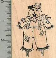 Halloween Scarecrow Rubber Stamp K37211 WM