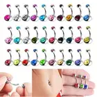 30pcs Belly Button Bar Bars Body Piercing Stainless Steel Navel Dangle Drop Gift