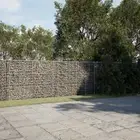 Gabion Basket Silver 1000x100x150 cm Durable Outdoor Garden Decor Landscap 95222