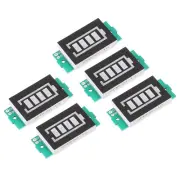 1-8S Lithium Battery Capacity Indicator Tester Module Green Display (5 Pack)