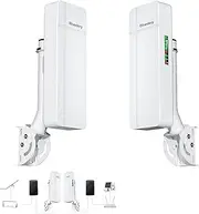 Point to Point Wireless Bridge with Mount for Starlink Internet, 3KM Outdoor 5.8G Network WiFi Bridges Extender CPE Access Point with 16DBi Antenna 2 1Gbps LAN Port 24V PoE Injector 2-Pack