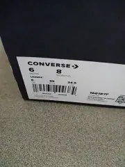 Converse High Tops "Love Fearlessly" Size 8 Pink & White Vintage Rare New HTF