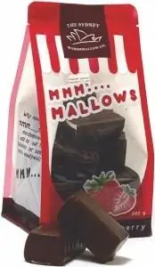 The Sydney Marshmallow Co Chocolate Strawberry Marshmallow G/F 200g