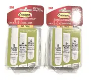 Set of 2 - 3M Command Picture Hanging Strips 4-16lb Multi-Pack 3 Sizes NEW