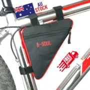 Bike Cycling Triangle Bag Front Accessories Frame Bicycle Pouch Storage Oxford
