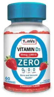 YUMVS KIDS VITAMIN D3 ZERO SUGAR 25 MCG GUMMY 60CT