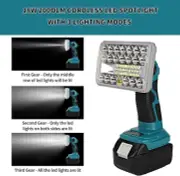 for Makita 18v Battery LED Work Light 18W 2000LM Spotlight FloodLight with USB