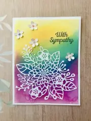 Handmade Sympathy Card Greeting Card Floral With Sympathy Watercolors