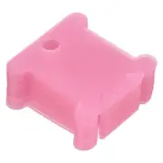 300pcs Plastic Floss Bobbins, Thread Cards Cross DIY Sewing Storage, Pink