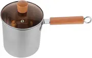 KICHOUSE Kitchen Deep Fryer Pot Stainless Steel Household Fryer with Ergonomic Handle for Frying Boiling and Stewing Versatile Cooking Tool for Delicious Meals
