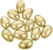 WOONEKY Large Openable Plastic 12pcs Fillable Eggs Bulk Empty for Easter Fillers Party Favor