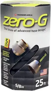 Apex 5/8" X 25' Zero-G Lightweight Ultra Flexible Durable Kink- Free Garden Hose