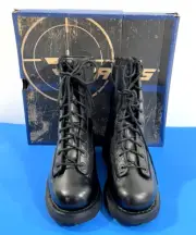 6 M NIB MEN'S BATES E03140 8" DURASHOCKS LACE-TO-TOE SIDE ZIP BOOTS BLACK