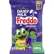 Cadbury Milk Chocolate Freddo Share Pack 12 Mini Bars 144g