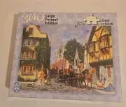 FX Schmid- Large Format Puzzle "A DAY FOR A BROUGHAM RIDE Victorian Town" 300pc