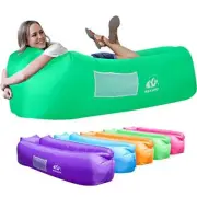 INFLATABLE LOUNGER Air Sofa Hammock Couch for Pool Beach Green WEKAPO
