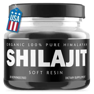 Pure 100% Himalayan Shilajit, Soft Resin, Organic, Extremely Potent, Pack of 5