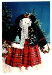 Frostina The Snowlady Doll Pattern Soft Sculpture Folksy Vintage Primitive