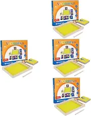 Totority 4 Sets Sand Painting Toys Children Colored Sand Board DIY Sand Supply Educational Toys Sand Pad for Painting Sand Supplies Sand Tracing Tray Novelty Sand Toy Toys for ， ，