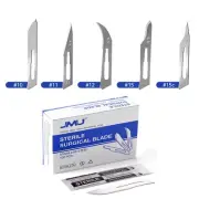 500PCS JMU Disposable Surgical Scalpel Blades Sterile Blades Stainless Steel