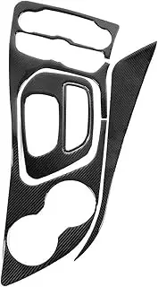 for Challenger 2015+ Car Interior Gear Shift Cup Holder Panel Decoration Cover Sticker Accessories Trim Interior
