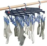 Sock Hanger for Drying | Foldable Laundry Dryer Rack,Multifunctional Underwear Clips, Portable Sock Hanger for Travel Outdoor Laundry Room