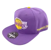 Mitchell & Ness Los Angeles Lakers NBA Hyperteam Purple Fitted Hat Size 7-8
