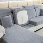 Chenille Thicken Fabric Seat Cushion Cover Jacquard Sofa Cover Corner L-Shape