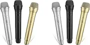 Binxind 6 PCS Microphone Prop, Plastic Prop Microphone, Mic Prop for Costume Role Play Christmas Cosplay Music Birthday Party