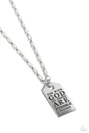 Paparazzi Possible Pendant Silver Necklace NWT