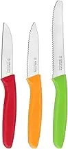 Multicolor Paring Knife & Tomato & Table Knife Set 6P