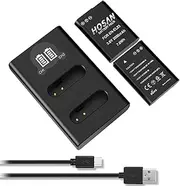EN-EL23 Battery (2 Pack) and Dual USB Charger Kit for Nikon EN-EL23 Nikon Coolpix B700, P600, P610, P610s, P900, P900s, S810c