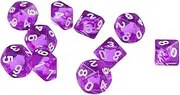 Generic Ten Sided D10 Dice Collection for RPG