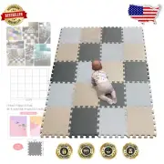 Safe 20-Piece Interlocking Kids EVA Foam Play Mats - 30cm Puzzle Tiles