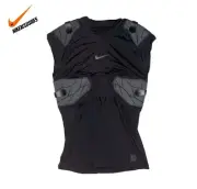 Nike HyperStrong 4 Pads Compression Black Football Shirt AQ0759-010 Men XXXL 3XL