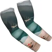 [FSCEV] Serenity Lake Camping Sun Protection Arm Sleeves Outdoor Essentials Cooling Compression Golf Hiking Cycling