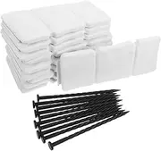 POPETPOP 10pcs Gardening Fence Landscape Border Edging Decorative Landscape Edging Garden Edger Border Garden Trim Border Garden Edging Stone Edging for Landscaping Border Fence White