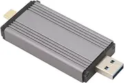 Aluminum 2TB M.2 NVME SSD Enclosure Adapter, USB 3.2 Gen 2 to NVME PCI E Key Solid State Drive External Enclosure Support UASP Trim for NVME SSDs 2242 226(Not Inclube Hard Disk)