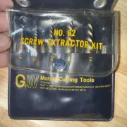 Gulf + Western G+W Morse Cutting Tools no. 62 Screw Extractor Kit NEW