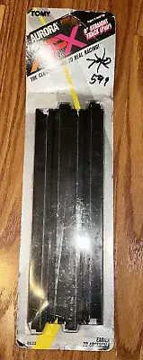 2 PCS. AURORA CAR TRACK 9" STRAIGHTS (FITS AFX TOMY AUTOWORLD HO TRACKS New