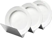 Taco Holder | Stainless Steel Street Taco Holders - Food Making Tool, Anti Slip Metal Serving Dish for Wraps Pancakes Tortillas Family Events Picnic