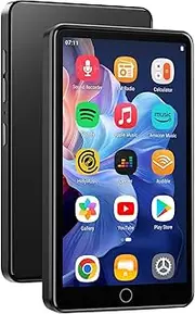 144GB MP3 Player with WiFi & Bluetooth, 4.02” IPS HD Touch Screen, MP4 Player with Speakers, Music Player for Kids, Android Music Player Preloaded with Spotify, Deezer, Play Store (Black)