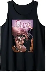 [Marvel] Gambit Smirking Logo Portrait Poster Tank Top
