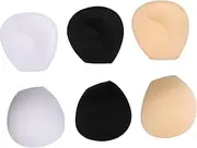 [Healeved] 3Pairs Removable Sponge Pads of Breathable Inserts for Women Lightweight and Washable Pads for Sports Bras Yoga Activewear and