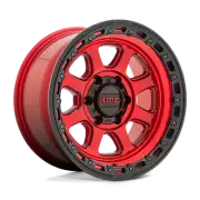 KMC KM548 Chase 18x9 8x170 18mm Candy Red With Black Lip Wheel