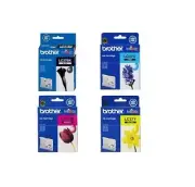 2x SET Brother Genuine LC-37BK LC-37C LC-37M LC-37Y Inks For DCP135C 150C MF260C